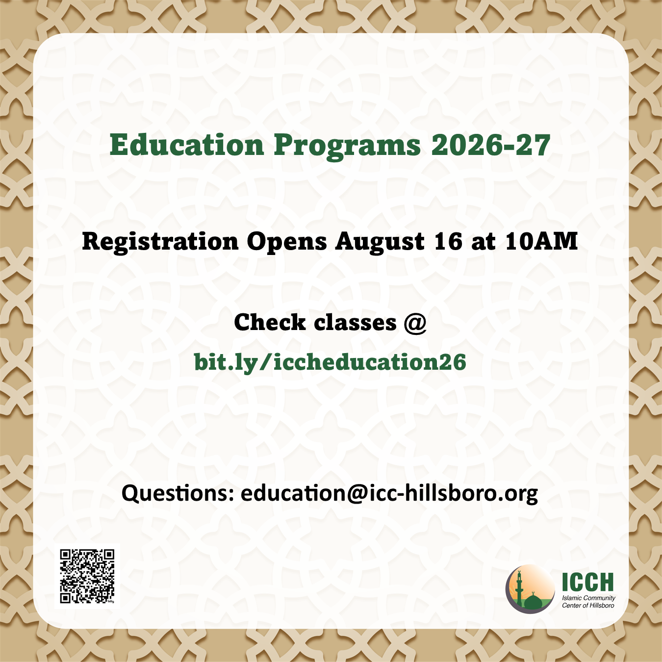 Education Programs 2026-27
