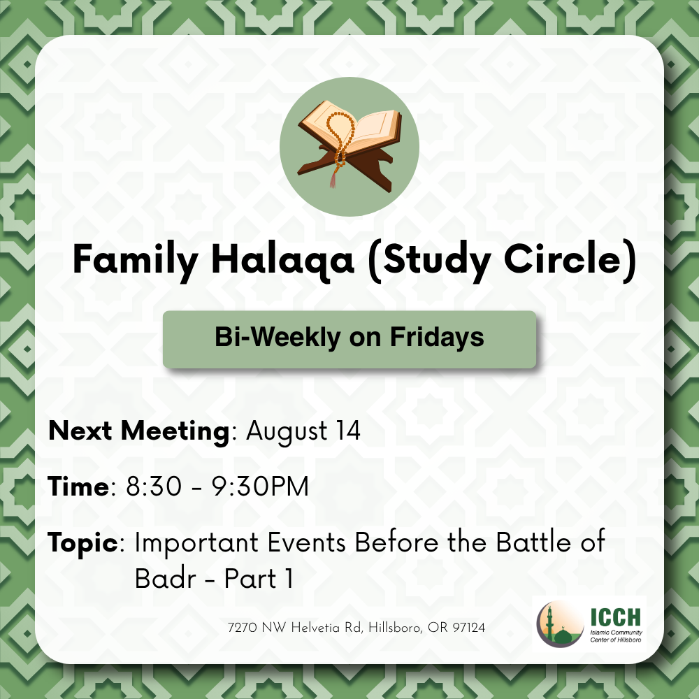 Family Halaqa (Study Circle)