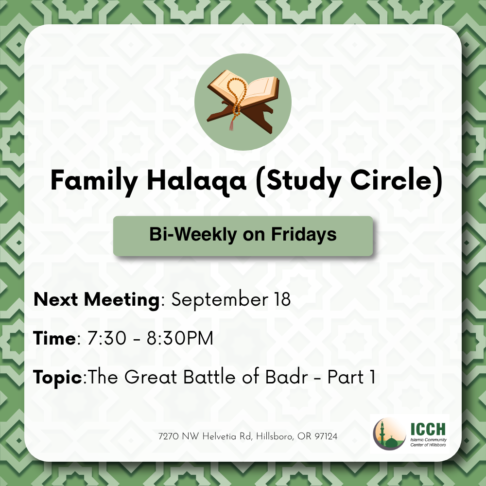 Family Halaqa (Study Circle)