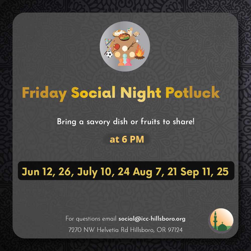 Friday Social Night Potluck