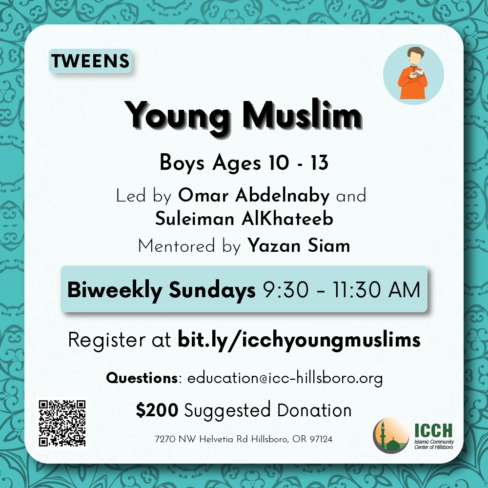Young Muslim – Tweens (Boys Ages 10-13)