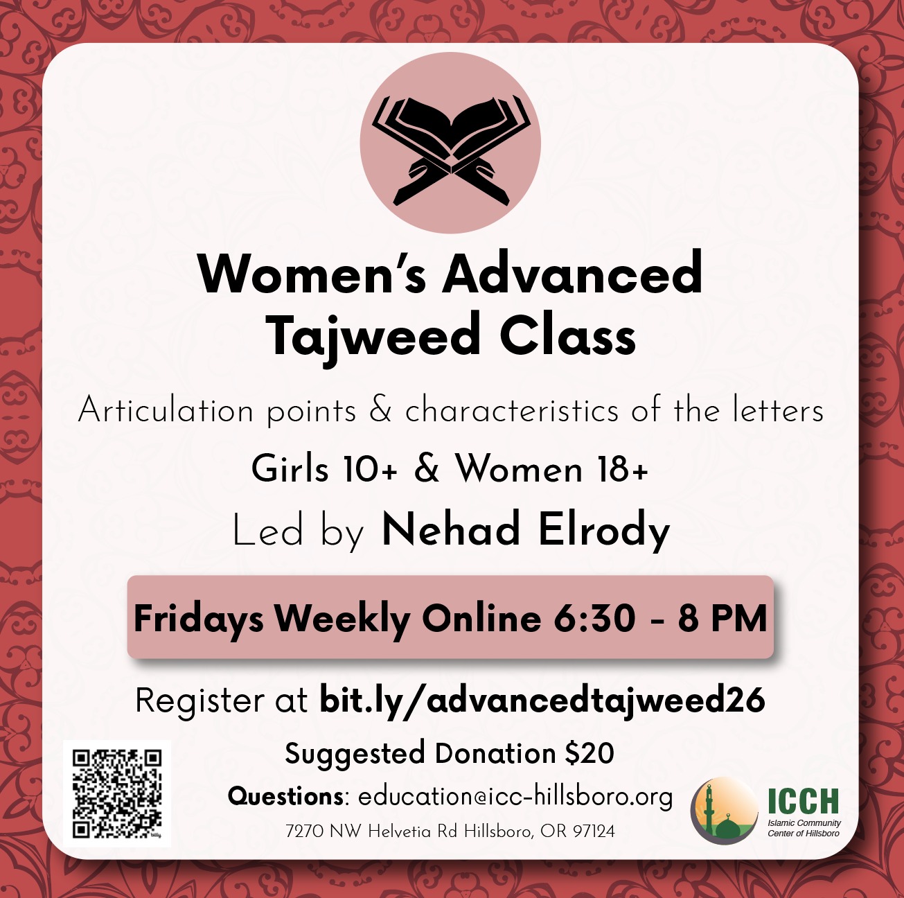 Women's Advanced Tajweed Class
