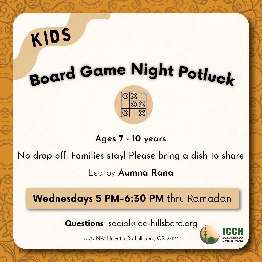 Board Game Night Potluck